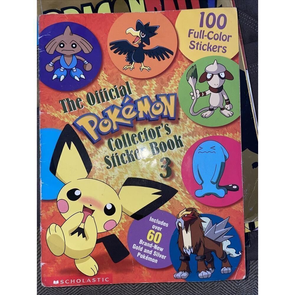 The Official Pokemon Collector's Book #3‎ Nintendo Scholastic 2001 Gold Silver